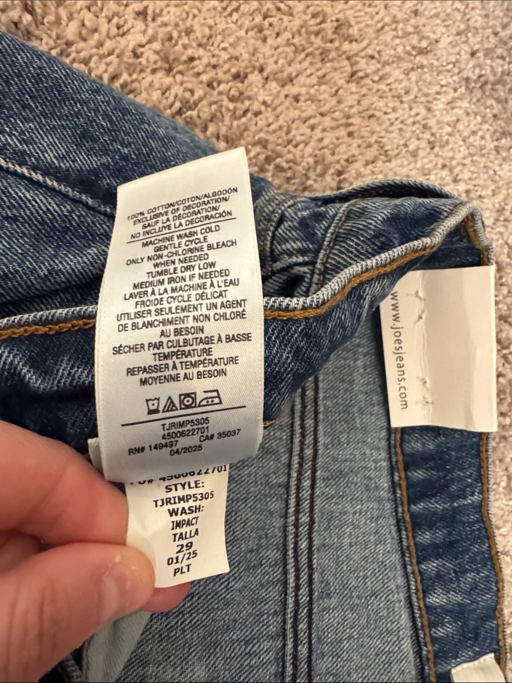 NWT Joe's The Ryan Jean: Low Slung Baggy in Impact Women's Size 29 - Picture 12 of 15